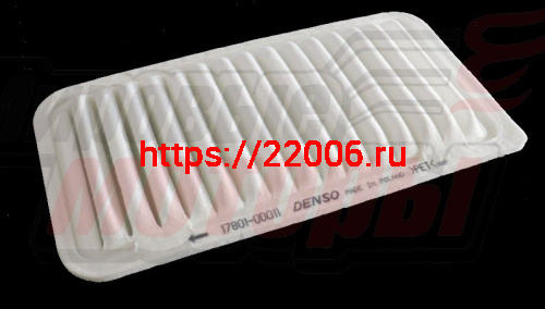 Фильтр воздушный Avensis, Corolla E120 1.4-2.4 03-, Ipsum, Opa, Wish 01-07 (17801-0D011)