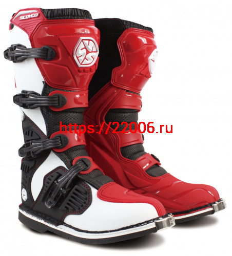 Мотоботы Scoyco MBM001 красные 44 Мотоботы Scoyco MBM001 красные 44