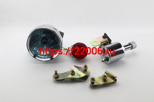 Динамо 12 V (велонабор, фара, динамо металл 6 Вт, задний стоп) Динамо 12 V (велонабор, фара, динамо металл 6 Вт, задний стоп)