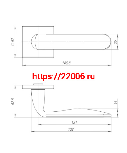 Ручка Punto (Пунто) раздельная K.ARC.Q52.EXTRA SSC-16 сатин.хром ТРОСИК фото 4 Ручка Punto (Пунто) раздельная K.ARC.Q52.EXTRA SSC-16 сатин.хром ТРОСИК фото 4