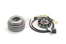 Зажигание в сборе с маховиком 166FMM (CB250) (12 кат.) 160W