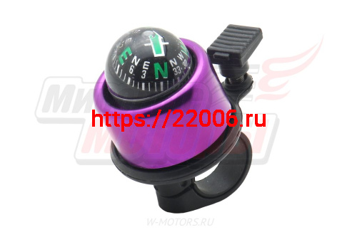 Звонок Вело малый с КОМПАСОМ фото 3