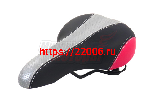 Седло вело спорт (260-165 мм) на пружинах 3-х цветное Седло вело спорт (260-165 мм) на пружинах 3-х цветное