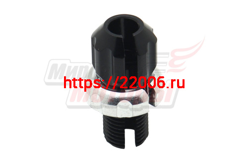 Болт натяжения троса в тормозную ручку M10х16мм "Alligator" алюм., черный (LY-LPА03) (1шт) Болт натяжения троса в тормозную ручку M10х16мм "Alligator" алюм., черный (LY-LPА03) (1шт)