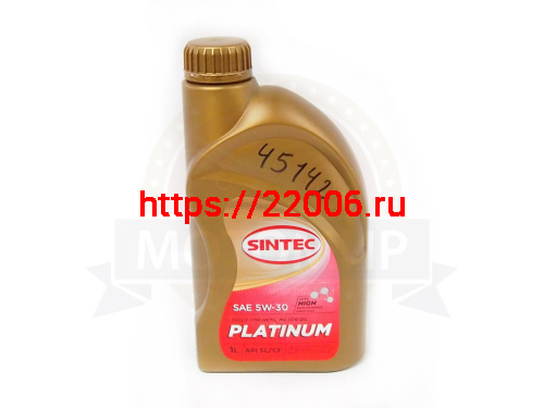 Масло SINTEC 5W30 Платинум 7000, API SL/CF, ACEA A3/B4 синтетика 1литр